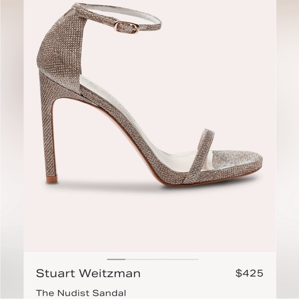 Stuart Weitzman Silver Heels